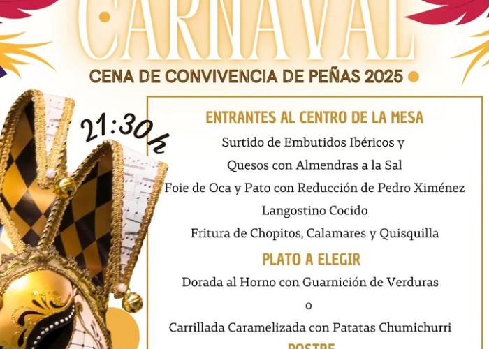 CENA CONVIVENCIA DEL CARNAVAL 2025