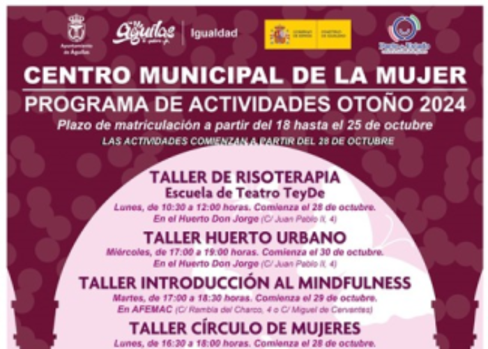 Programa de actividades Centro de la Mujer 