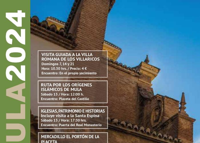 Programa Visitas Guiadas Enero Mula 2024 Web oficial turismo Región