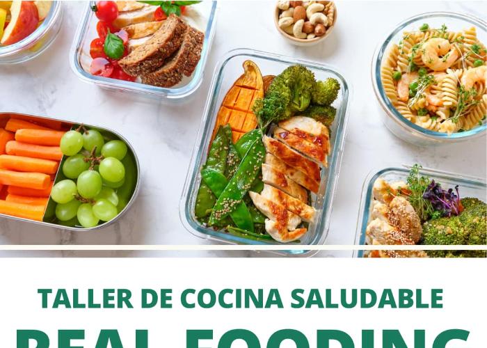 TALLER DE COCINA SALUDABLE  REAL FOODING