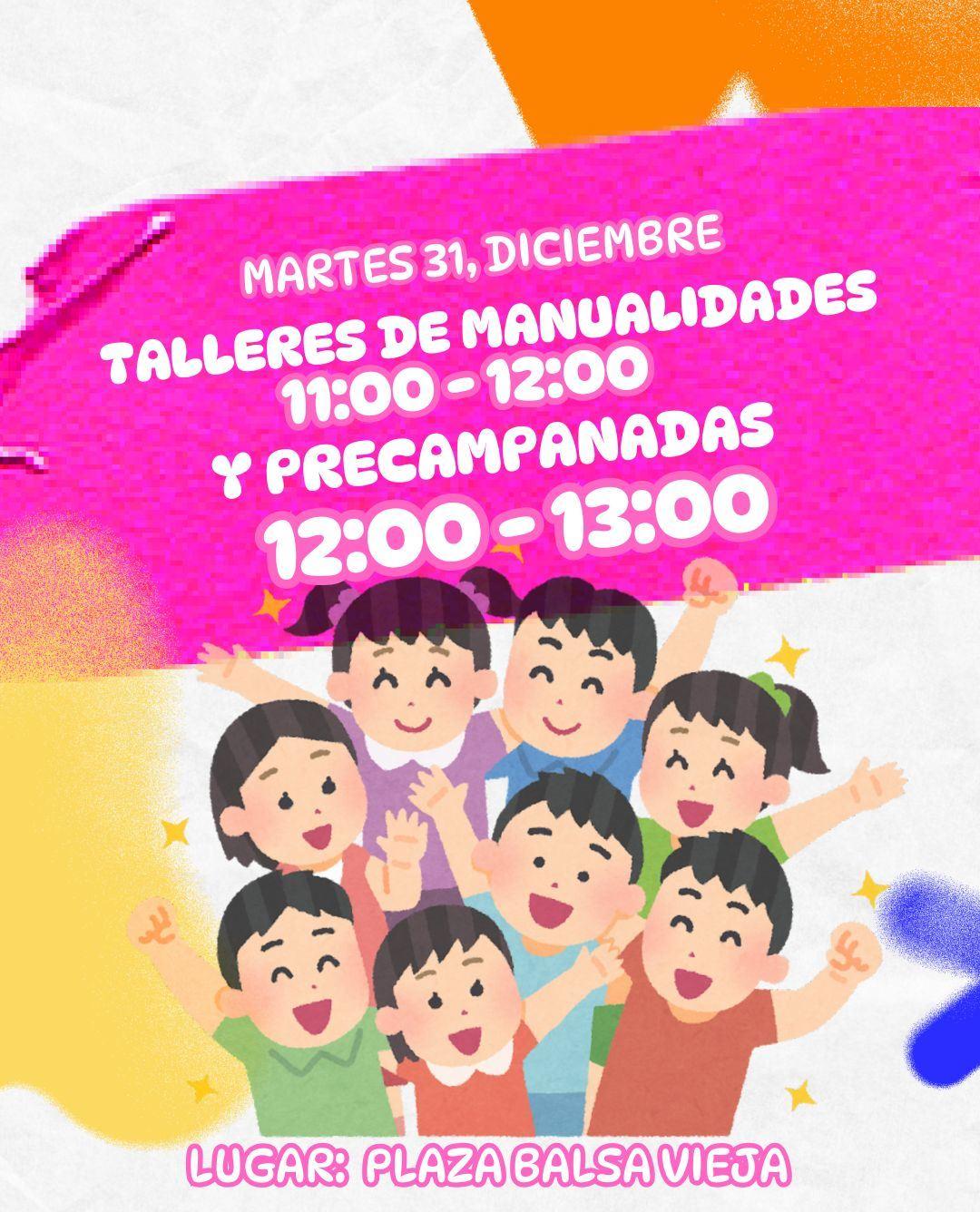 TALLER DE MANUALIDADES & PRECAMPANADAS CON GUSANITOS DE LA SUERTE