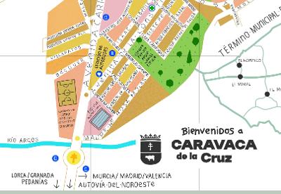 Plano ilustrado 2024 Caravaca de la Cruz.