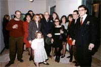 Emeterio Cuadrado con sus colaboradores y alumnos de la Escuela Taller de Mula que participaron en el montaje del Museo. Dicembre de 1992.