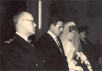 Boda de su hija Charo Febrero de 1960