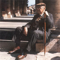 Emeterio Cuadrado en Roma c. 1991